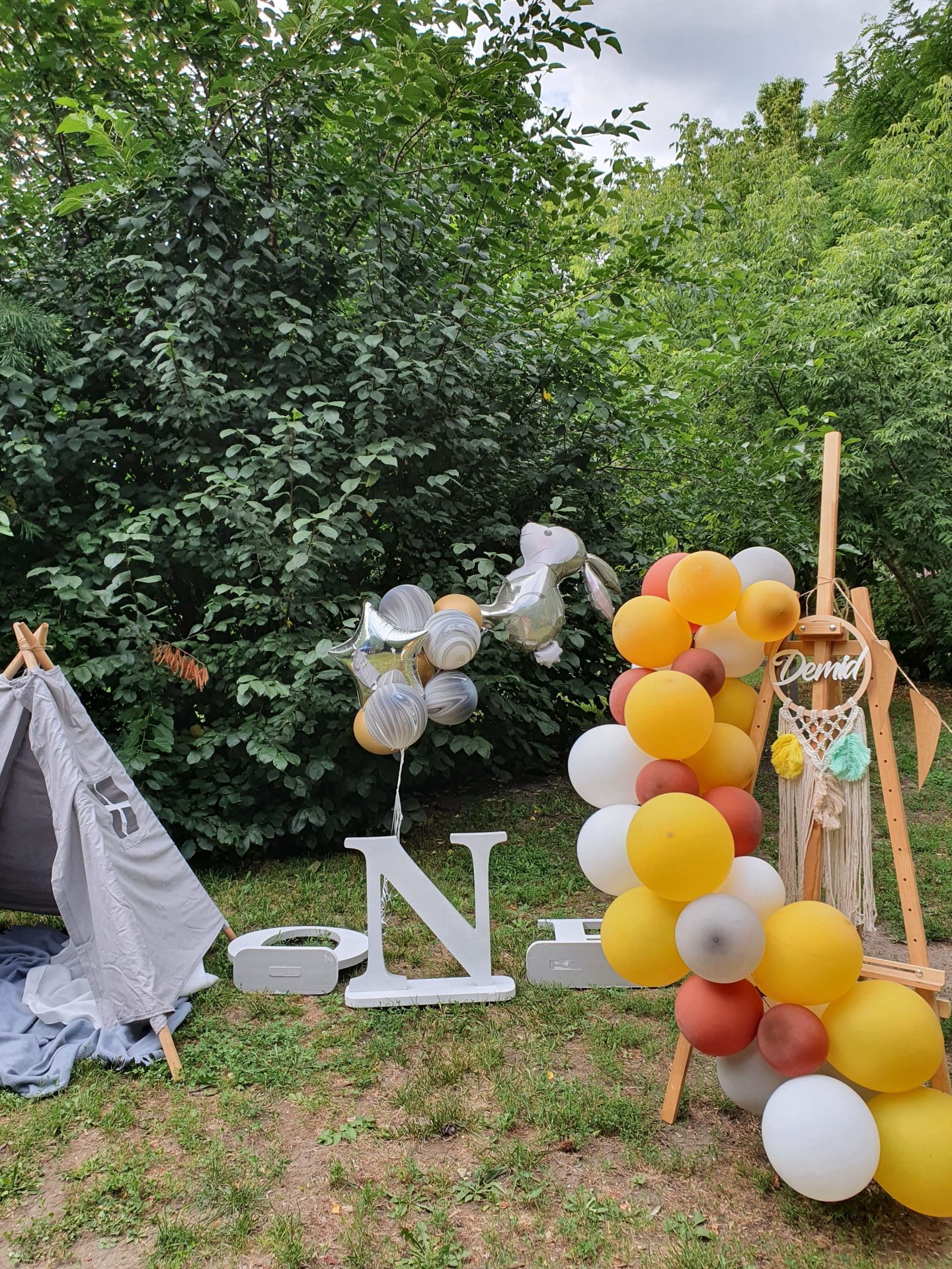 Cumpleaños en el jardín